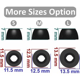 ALXCD Foam Ear Tips Compatible with Beats Fit Pro, S/M/L 3 Sizes 6 Pairs Soft Memory Foam Earbuds Tips Replacement Eartips, Compatible with Beats Fit Pro, 6 Pairs Black sml