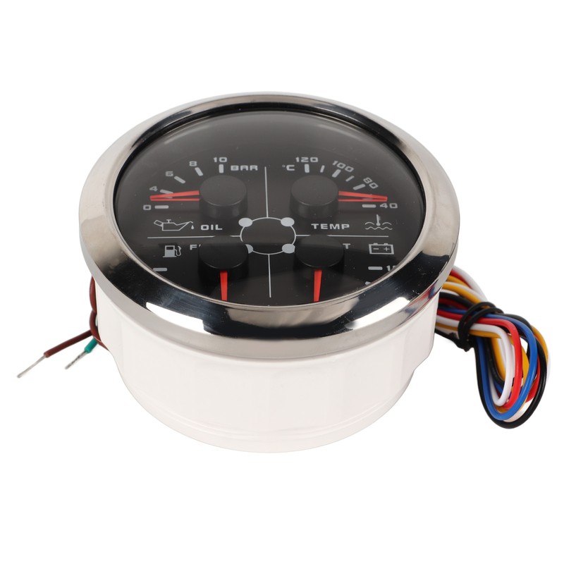 4in1 85mm Guage Multifunction Fuel Level Oil Pressure Water Temp