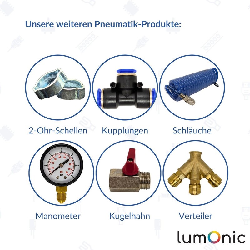 Lumonic I 50 x 1-Ear Clamps 6.5-7.5 mm I V2A
