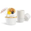 White Cupcake Liners, 200pcs Muffin Baking Cups,Ramekin Holders, Heavy Duty