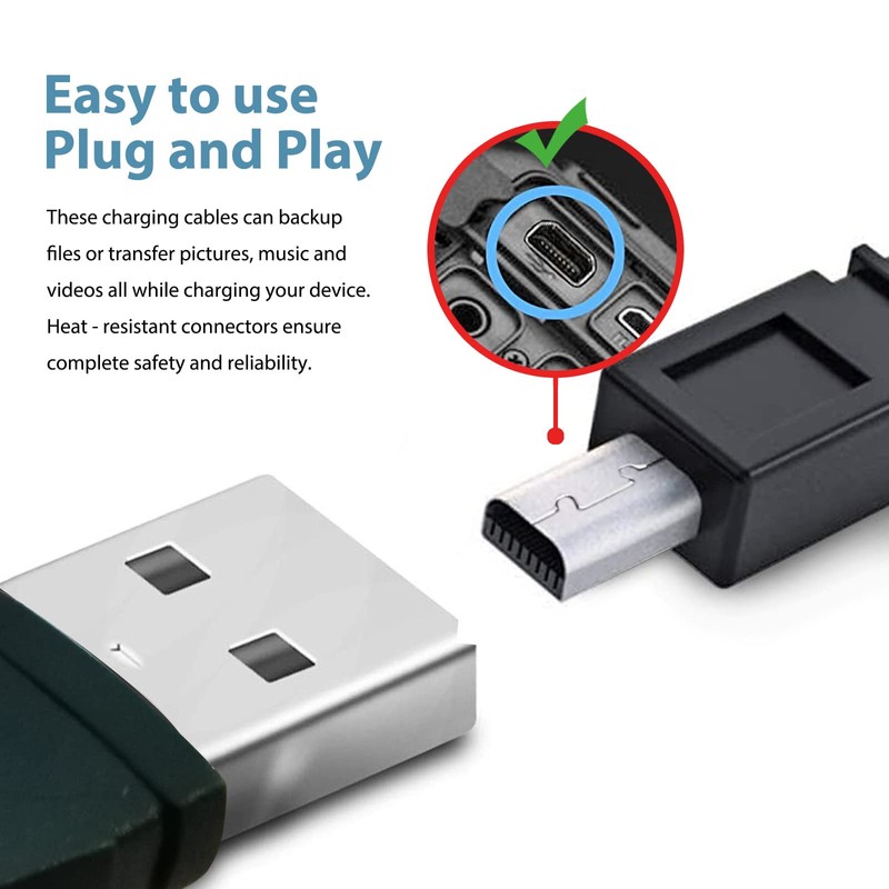 Replacement Nikon Camera UC-E6, UC-E16, UC-E17, UC-E23 USB Cable Transfer