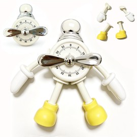 Mechanical Kitchen Timer for Cooking,Desk Time Tracker, Wind up Timer Manual,Small Timer for Study, Workout, Shower, Baking Countdown