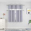 Kitchen Tier Curtains Over Sink Grey 30 inch Length Privacy