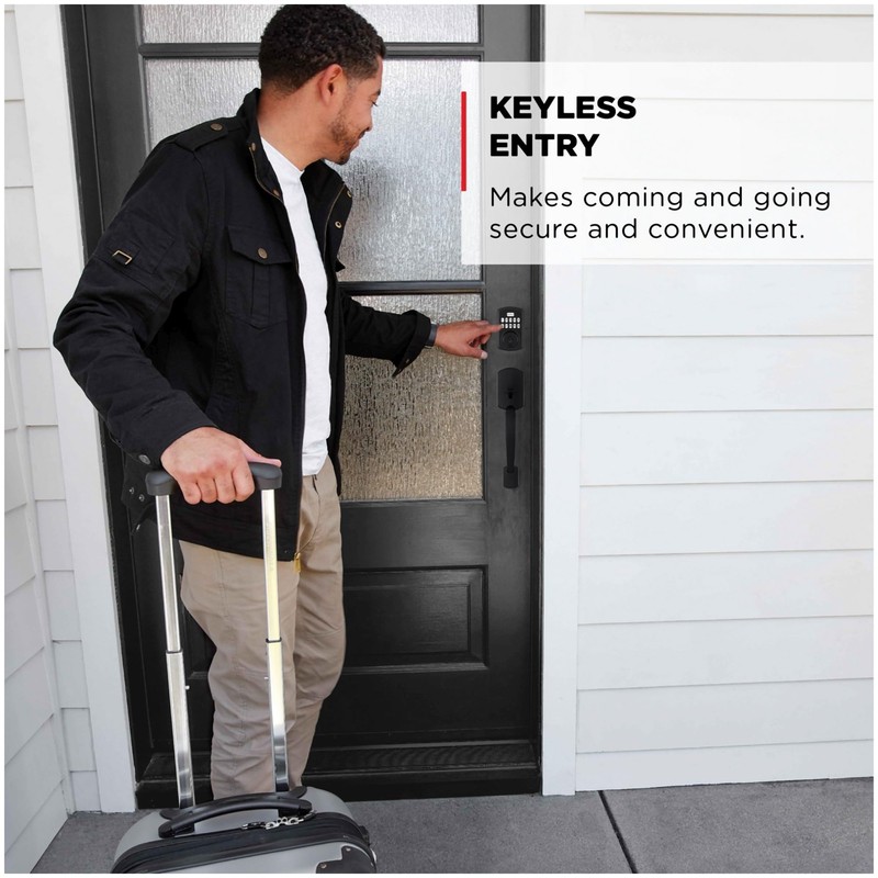 Kwikset 9250TRS-L03S Transitional Powerbolt 2 Electronic SmartCode Deadbolt SmartKey with