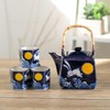Urban Tokyo Japanese Style Cube Shape 20oz Porcelain Tea Set