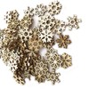 Snowflake Ornaments 50pcs Wooden Snowflake Ornament Unfinished Wood Snowflake DIY