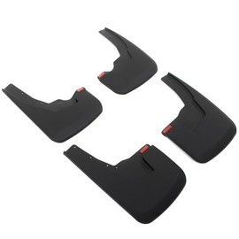 IKON MOTORSPORTS Mud Flap, Compatible with 2019-2024 Dodge Ram 1500 with OE Fender Flares, Textured Black PP Mud Guards Splash, Front Rear 4PCS Set