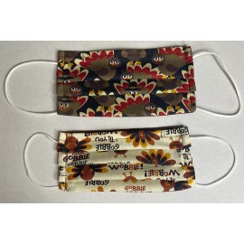 Handmade Thanksgiving Face Mask Adult Size TURKEY Print LIMITED STOCK