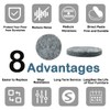 uxcell 40pcs Furniture Pads Round 3/4" Self-Stick Non-Slip Anti-Scratch Reduce