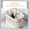 ABOOFAN Plastic Storage Basket with Handles Ventilated Organizer for Bathroom