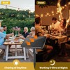 Yusist 200FT Solar String Lights Outdoor Waterproof with Remote,G40 Solar