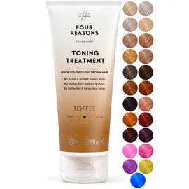 Four Reasons Colour Mask Toning Treatment Toffee Color 200ml Four Reasons Color Mask Toffee - (19 Colours) Toning Treatment, Colour Deposit