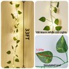 KAiSnova Solar Vine String Lights Outdoor, 33FT 100LED Warm White