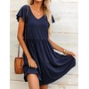 HOTOUCH Summer Cotton T-Shirts Dresses for Women Casual Swing Dresses