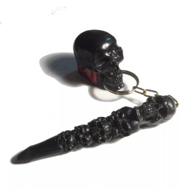 BawdyPartz Made in USA Skull Pool Billiards Cue Pocket Chalker Holder Chalk Stick 29PC-B