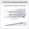 Geepen Door Stopper Floor, Pack of 4 Rubber Door Wedge