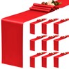 YMHPRIDE 10 Pack Red Table Runner Satin Table Runner, 12x72