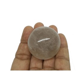 WholesaleGemShop Natural Quartz Smoky Quartz 40-45 mm Ball Sphere Gemstone A+ Hand Carved Crystal Altar Healing Devotional Focus Spiritual Chakra Cleansing Metaphysical Gift Men Women