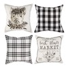 DII Decorative Square Throw Pillow Cushion Cover Set, Hidden Zipper,