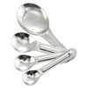 Winco 4-Piece Stainless Steel Measuring Spoon Set