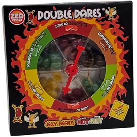 Candy Lane Double Dares Hot or Not Jelly Bean Spinner Game, Weird and Wonderful Flavours, Novelty Sweet Gift Box, 100g