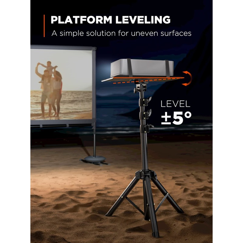 AMADA HOMEFURNISHING Foldable Projector Tripod, Multipurpose Laptop Stand with Removable