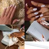 Professional Nail Files, 100/180 Grit Nail Files Set, 8Pcs Manicure