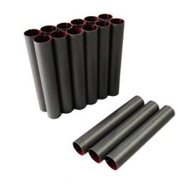 rukauf Foam Roller Moulds Set of 15 (8 cm x 1.3 cm) Non-Stick Coated Teflon Traditional Baking Mould Iridescent Curl Shape Straight Tube Piping Nozzles Cream Rolls