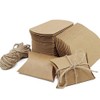 DIYI 100pcs Kraft Paper Pillow Candy Box for Wedding Party Supply