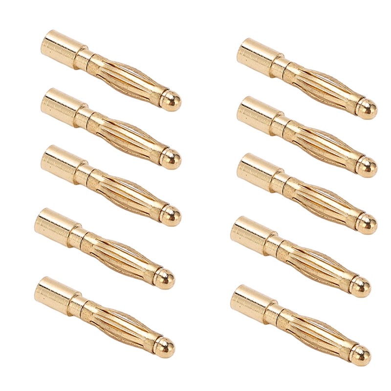 2.5mm Banana Connectors Plug, Multi Purpose Pure Copper Nickel Plated
