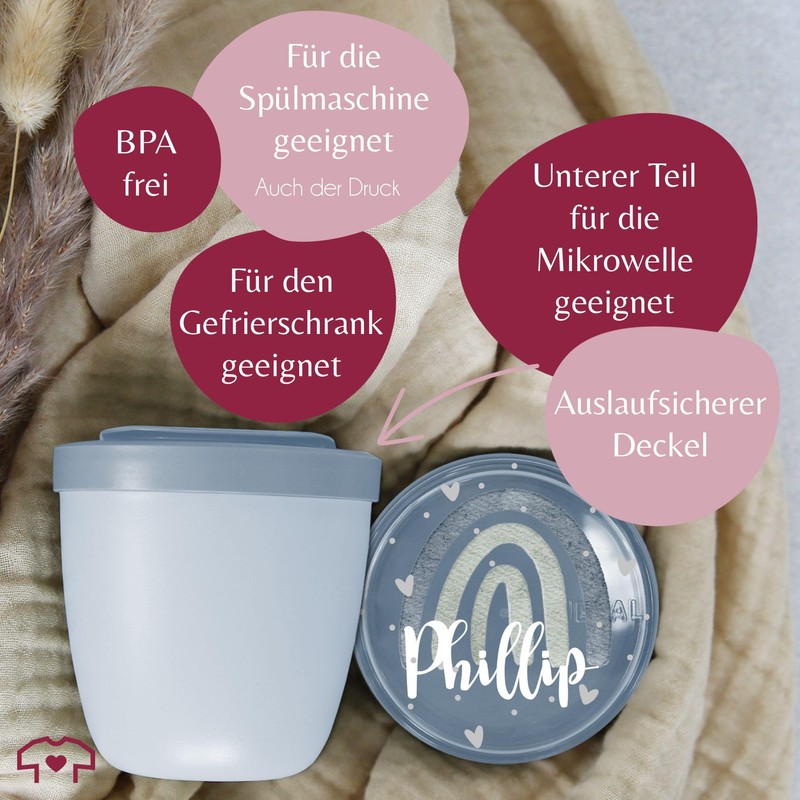 Lunchpot Kinder Müslibecher to go Joghurtbecher für Mepal Ellipse -