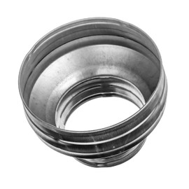 HVAC OV 6" to 5" Inch Round Duct Reducer - Galvanized Steel Pipe Increaser - Coupling for Round Duct Ventilation Systems - Heating & Cooling, HVAC