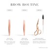 Tweezerman Rose Gold Brow Shaping Kit, Scissors & Brush (Set