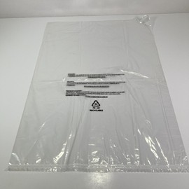 Sewing Collection, Inc. (1000) Clear Plastic Shipping Storage Bags Suffocation Warning 14" x 20" x 1 mil