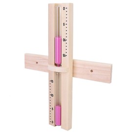 Acouto Sauna Timer 20 Minutes 31×7×5 15 Minutes Sauna Room Clock Glass Timer Wallmounted Wooden Hourglass with Sands