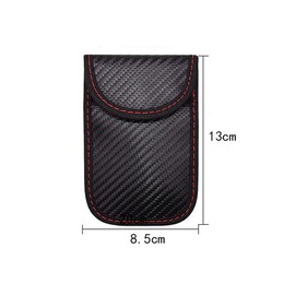 TopHomer Faraday Bag, RFID Key Pouch, Keyless Signal Blocking Key Case, Anti-Theft Remote Entry Smart Fobs Protection for Car Security 1PCS