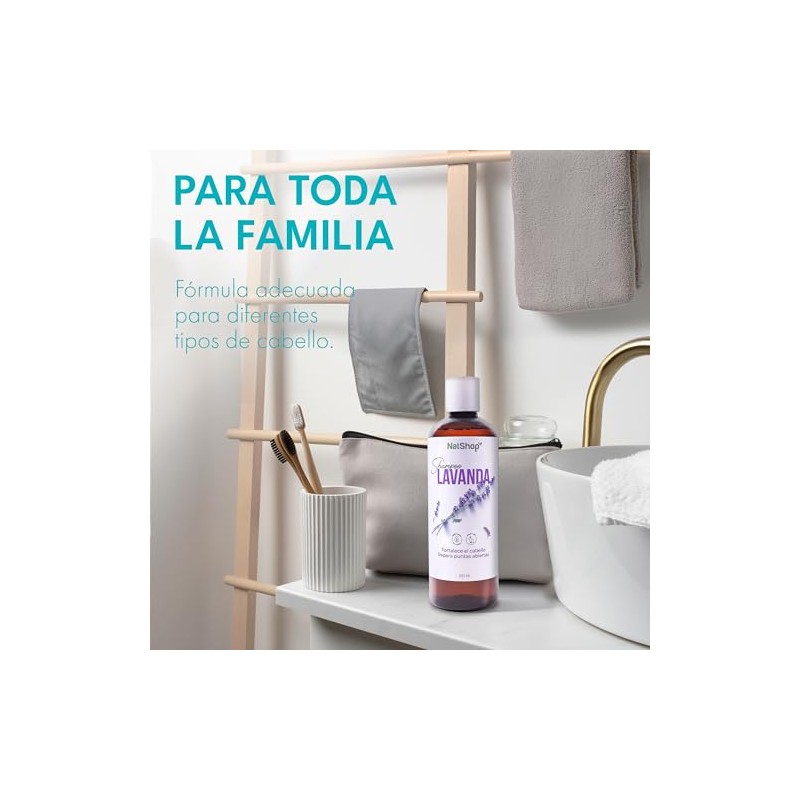 NATSHOP | Kit 3 Shampoos Naturales de Lavanda y Vitamina
