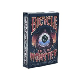 MonsterV2: edición limitada, cartas de póquer personalizadas, tema de criaturas míticas, acabado clásico de cojín de aire, artículo de coleccionista, perfecto para juegos de Pokeno, Canasta y puente