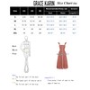 GRACE KARIN Womens Sleeveless Midi Dress Summer Casual Ruffle Smocked