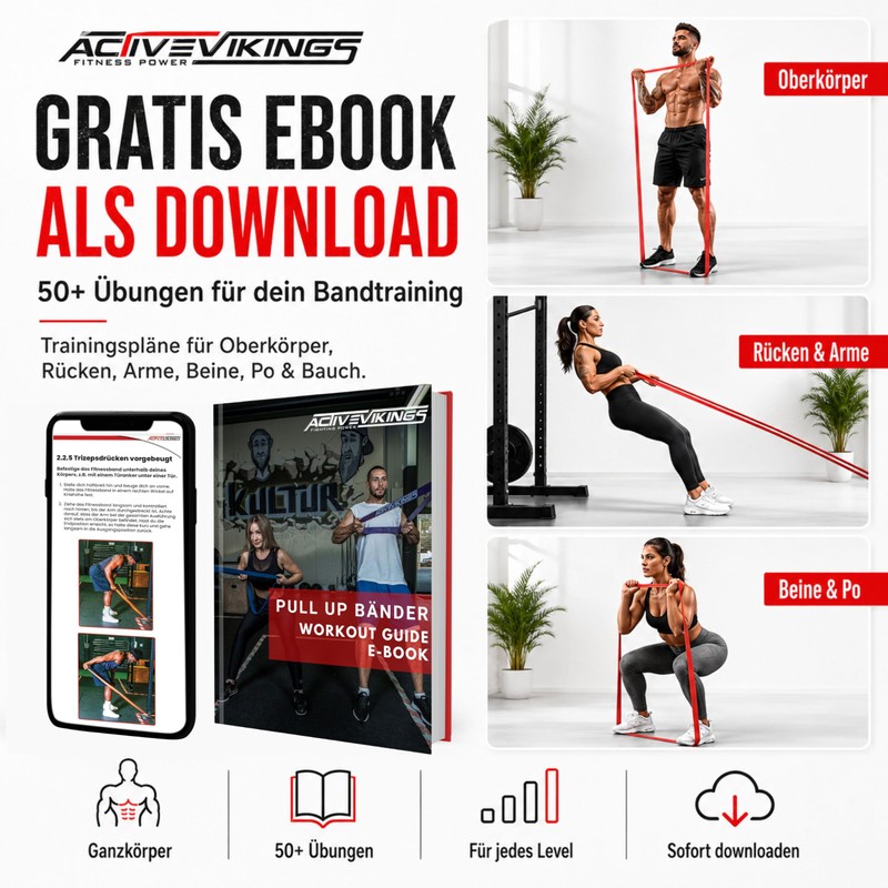 ActiveVikings® Pull-Up Fitness Bands Perfect for Muscle Building and Crossfit