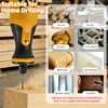 XIFOWE 10Pcs Titanium-Coated HSS Twist Drill Bit Set (0.6mm, 0.8mm,