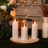 Amagic Pure White Flameless Candles, Battery Operated Candles, Acrylic Flickering