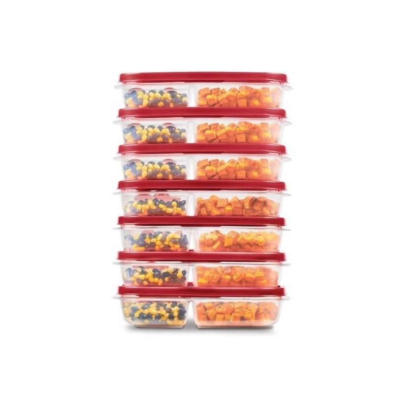 Rubbermaid 14 Piece Easy Find Lids Meal Prep Food Storage
