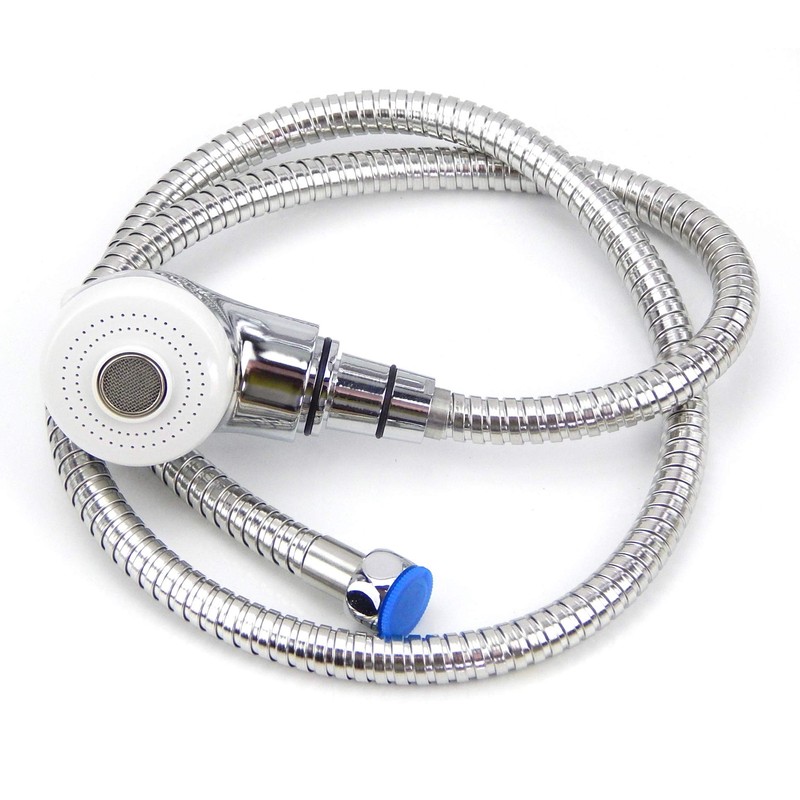 Salon Shampoo Bowl Equipment Sprayer (White & Chrome) 1/2" Female