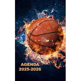 AGENDA 2025 2026: Planificateur scolaire BASKET BASKETBALL ( Septembre 2025/juillet 2026) pour Etudiant, lycée, collège, primaire Une page un jour Format A5