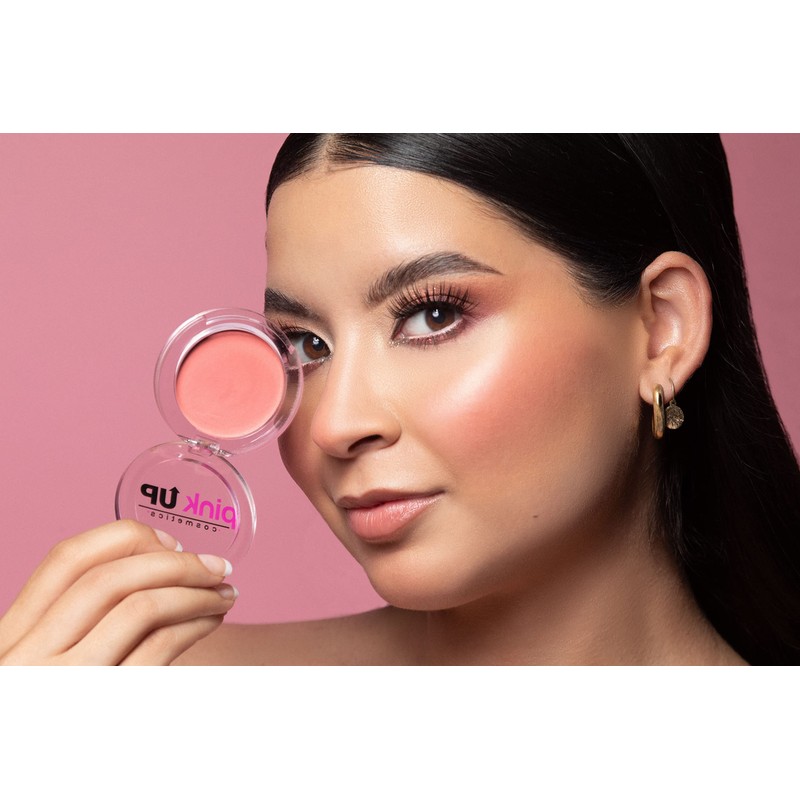 PINK UP, Blush, Rubor En Polvo compacto, Alta Pigmentación, Larga