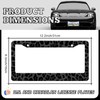 Black Leopard Print License Plate Frames - 2 Pack Animal