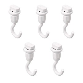 TOSO TOSO Picture Rail T-Hook 30A Hook A (for ceiling mounting), After-loading Type, White, 5 Pieces