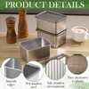 Hushee 6 Pcs 304 Stainless Steel Sandwich Containers with Lids