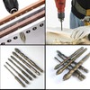 Cozy Hoome Four-Flute Serrated Eccentric Drill Bit Set - High